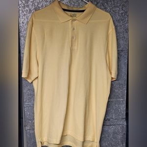 Croft & Barrow Polo Top Yellow Mens Large